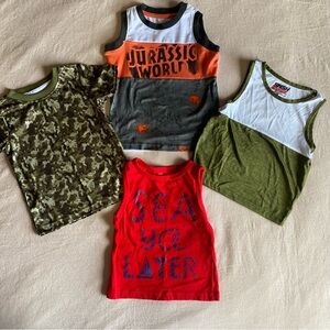 Toddler Boy T-Shirt & Tank Top Spring, Summer Bundle - 3T